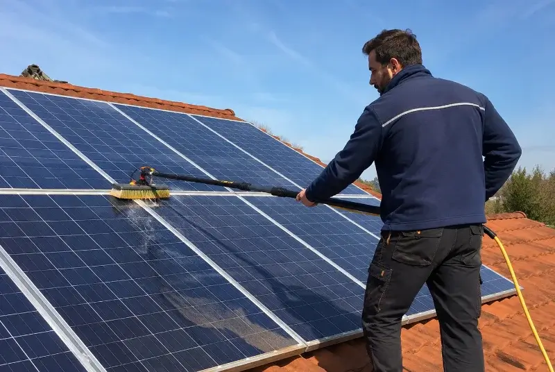Nettoyage et entretien de panneaux solaires à Monoblet