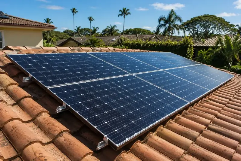 Installation de panneaux solaires à Monoblet